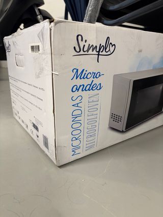 Microondas blanco con grill