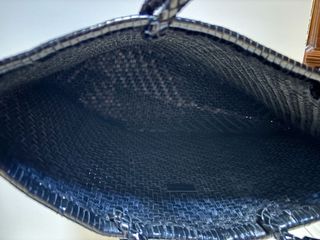 Bolso shopper Parfois piel trenzada negro