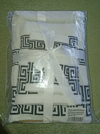 Juego 3 Toallas Lavabo+Ducha+Tocador