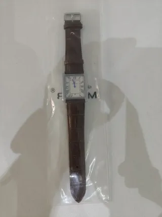 Reloj Pablo Baez Cuero Marrón y Plata