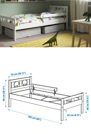 Cama y colchón infantil IKEA Kritter