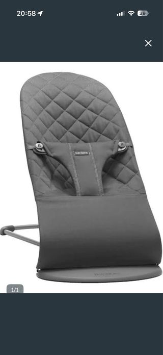 Babybjorn Bliss Silla beige y blanca