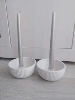 Portavelas de cerámica