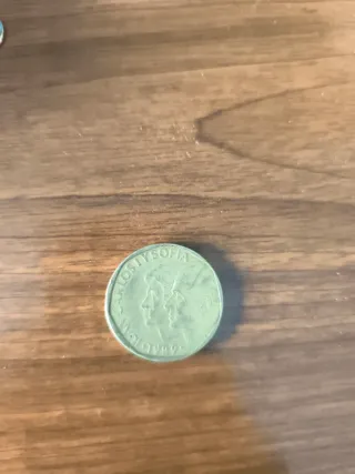 Moneda Carlos I y Sofía 1989