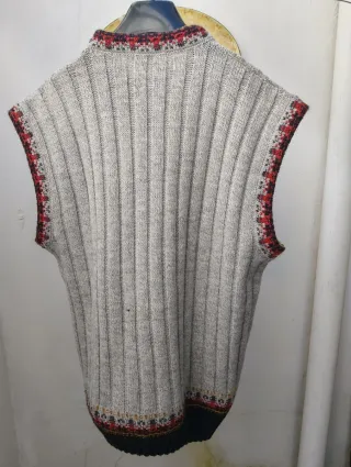 Gilet uomo TRAPEZ grigio fantasia taglia M