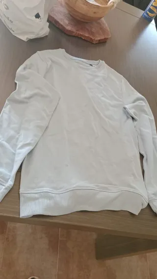 Sudadera fina azul claro