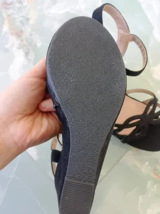 Scarpe con zeppa nere donna taglia 37