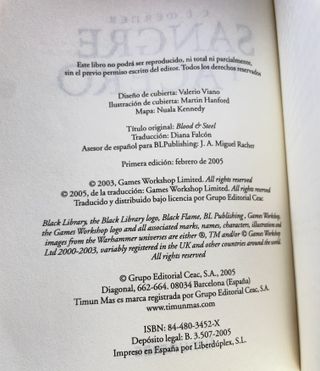 #852 Sangre y Acero - Warhammer Brunner