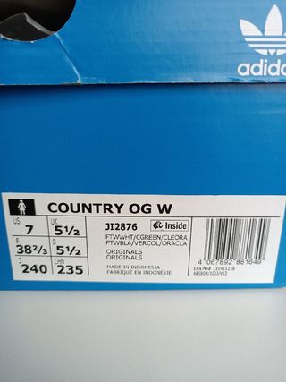 Zapatillas Adidas  Country OG,Mujer Blancas y Verd
