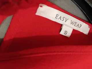 Blusa roja manga 3/4 Easy Wear talla S