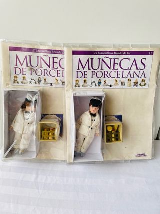 Lote 2 Muñecas Porcelana El Maravilloso Mundo