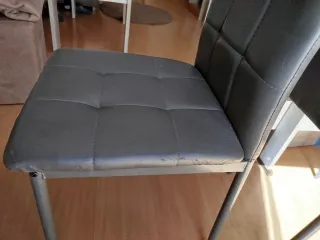 Conjunto de Sillas de Salón Gris