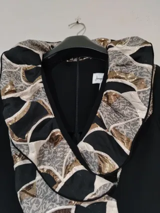 Abito elegante Joseph Ribkoff nero e oro