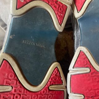 Playeros Isabel Marant Plata y Rojo