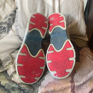 Playeros Isabel Marant Plata y Rojo