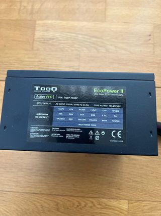 Fuente de Alimentación TOOQ EcoPower II 700W