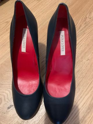 Zapatos Pura Lopez Tacon Azul
