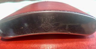 Set di due bottiglie da liquore con copertura in pelle rossa (2 unità)