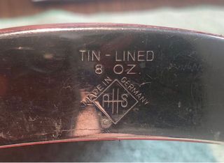 Set di due bottiglie da liquore con copertura in pelle rossa (2 unità)