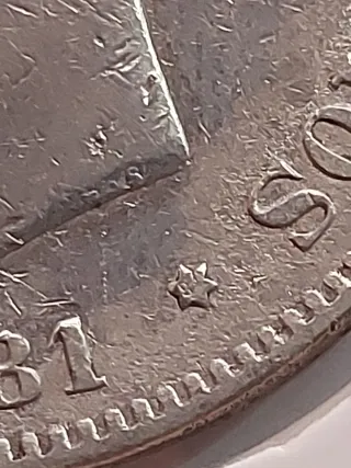 Moneda 5 Pesetas Alfonso XIII 1881 MSM *18*81