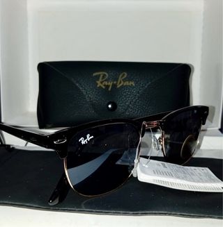 Gafas de Sol Ray-Ban Clubmaster Negro/Dorado