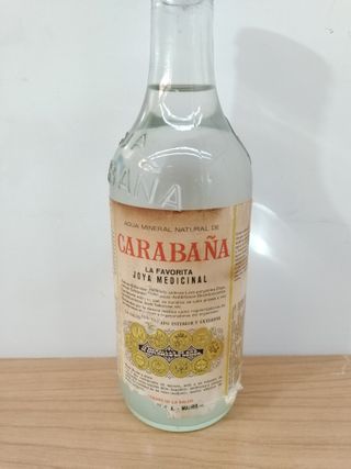ANTIGUA BOTELLA DE AGUA DE CARABAÑA