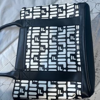 Bolso Fila Grande Negro y Blanco