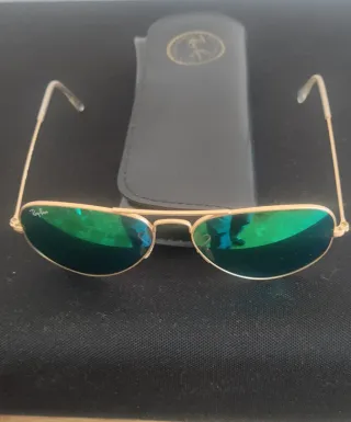 Gafas de sol Ray-Ban Aviador Doradas y Verdes