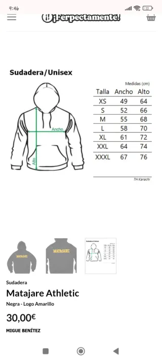 Sudadera Matajare Migue Benitez Negra