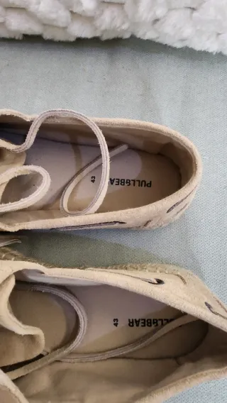 Mocasines Pull&Bear piel yute beige