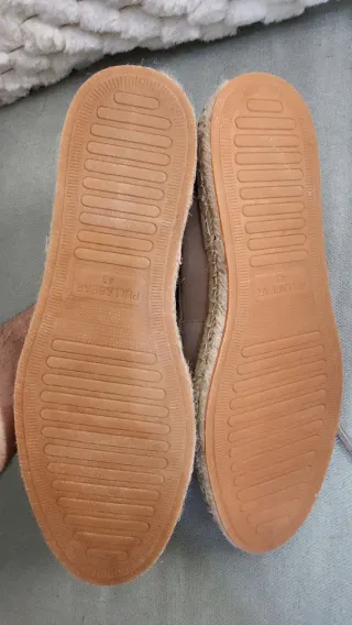 Mocasines Pull&Bear piel yute beige