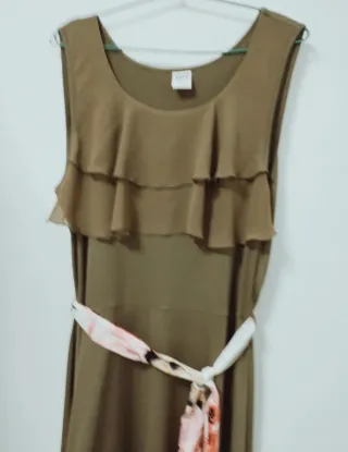 Vestido Midi Viscosa y Seda
