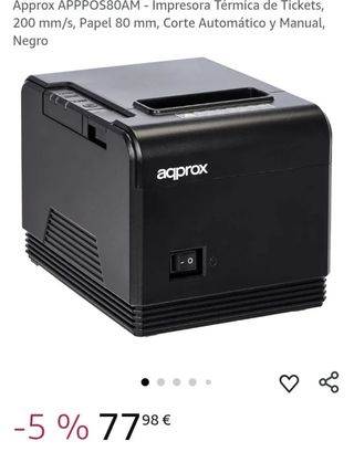 Impresora térmica Approx APPPOS80AM 80mm USB RS232