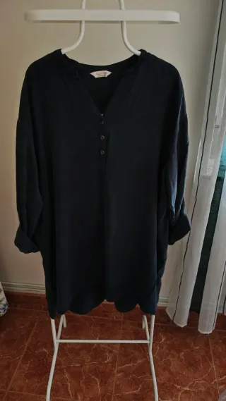 Camisola larga mujer talla 50/52 azul