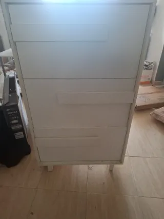 Zapatero blanco de madera