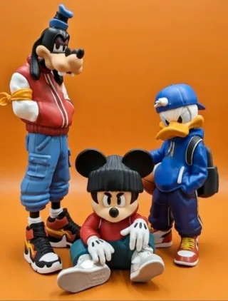 Paperina, Pluto e Topolino Fan Art 3D