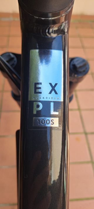 Bicicleta MTB Rockrider 29 Expl 100 S Negra