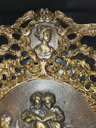 Centros de mesa bronce macizo antiguo grande