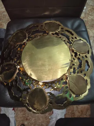 Centros de mesa bronce macizo antiguo grande