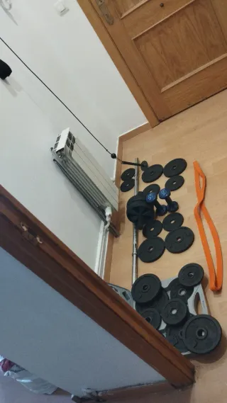 Kit Gimnasio Mancuernas y Pesas