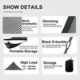 Hamaca triangular para 3 personas