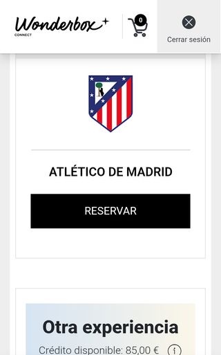 3 Wonderbox Atlético de Madrid