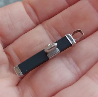 Ciondolo croce oro bianco 750