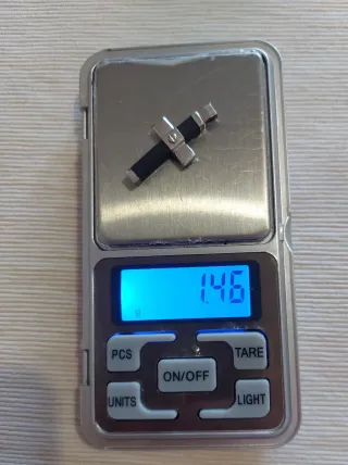 Ciondolo croce oro bianco 750