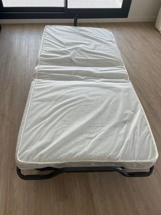 Somier plegable con colchón fino