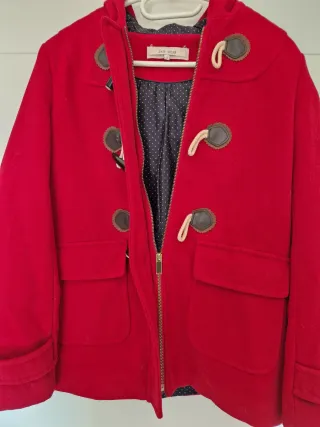Abrigo Paño Rojo Mujer Talla S
