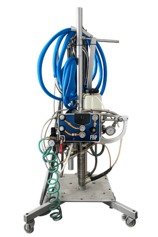 EQUIPO DE PROYECTAR RESINAS Y FIBRA DE VIDRIO.