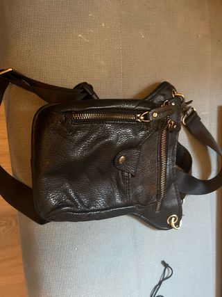 Pistolera cuero moto