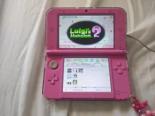 Nintendo 3DS XL Rosa con Homebrew + Nintendog DS