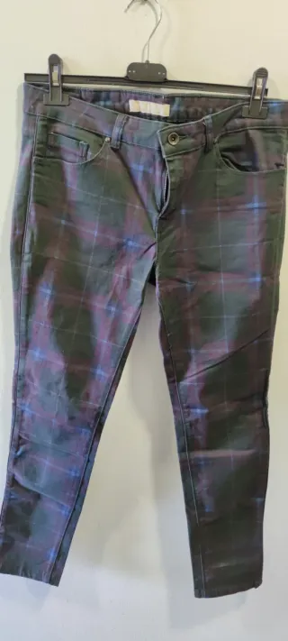 Pantalones Zara cuadros mujer